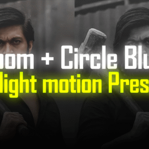 Zoom + Circle Blur - Alight Motion